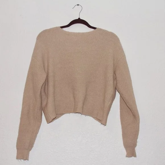 🍂 JustFab Cozy Knit Sweater - Beige 🍂 - Picture 2 of 4